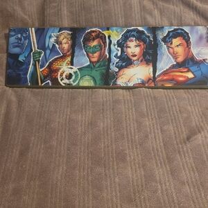 DC Comics Superhero Canvas Art - Blue, Green, Red